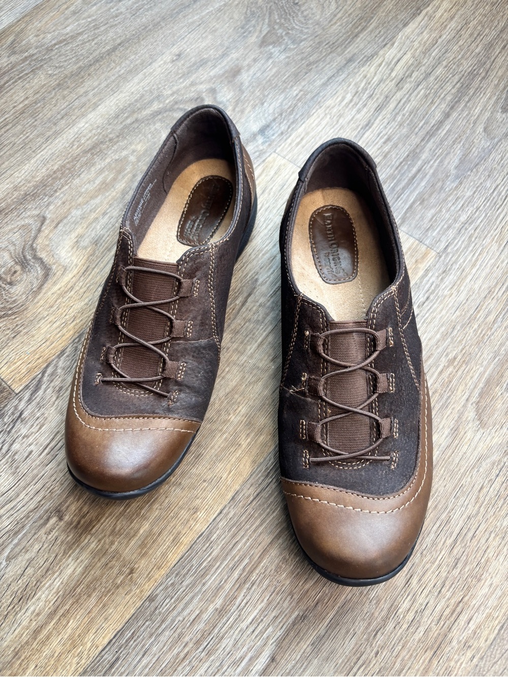 Earth Origins Dover Brown Leather Comfort Shoes Women’s 9.5M - Picture 9 of 10
